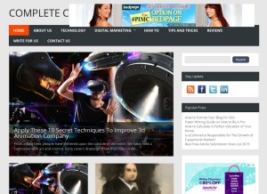 How completeconnection.ca looks like on a tablet such as an iPad.