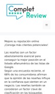 How completreview.com looks like on a mobile device such as an iPhone.