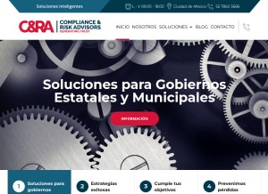 How complianceandriskadvisors.com looks like on a tablet such as an iPad.