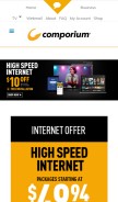 How comporium.com looks like on a mobile device such as an iPhone.