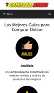 How compralobueno.com looks like on a mobile device such as an iPhone.