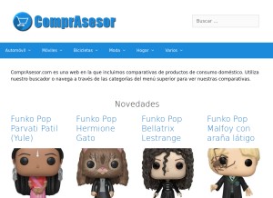 How comprasesor.com looks like on a tablet such as an iPad.