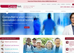 How compunetlab.com looks like on a tablet such as an iPad.