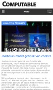 How computable.nl looks like on a mobile device such as an iPhone.