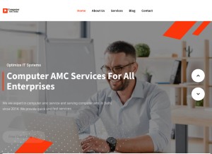 How computeramcdelhi.com looks like on a tablet such as an iPad.