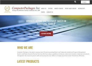 How computerpackages.com looks like on a tablet such as an iPad.