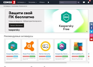 How comss.ru looks like on a tablet such as an iPad.