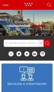 How comunidad.madrid looks like on a mobile device such as an iPhone.