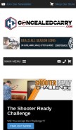 How concealedcarry.com looks like on a mobile device such as an iPhone.