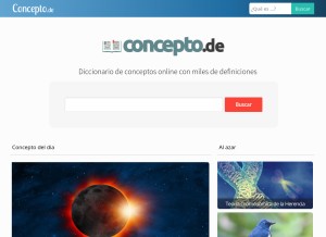 How concepto.de looks like on a tablet such as an iPad.