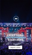 How concierge.com looks like on a mobile device such as an iPhone.