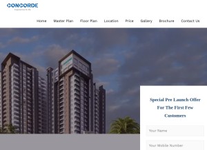 How concorde-mayfair.co looks like on a tablet such as an iPad.