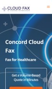 How concordfax.com looks like on a mobile device such as an iPhone.