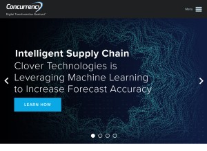How concurrency.com looks like on a tablet such as an iPad.