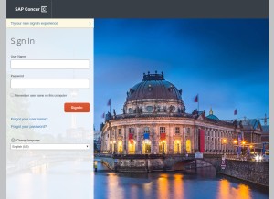 How concursolutions.com looks like on a tablet such as an iPad.