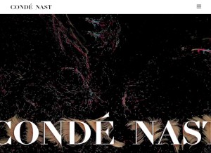 How condenast.com looks like on a tablet such as an iPad.