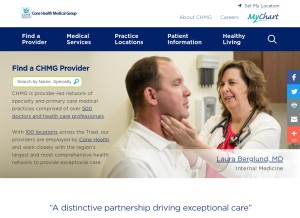 How conehealthmedicalgroup.com looks like on a tablet such as an iPad.