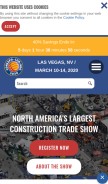 How conexpoconagg.com looks like on a mobile device such as an iPhone.