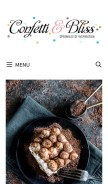 How confettiandbliss.com looks like on a mobile device such as an iPhone.