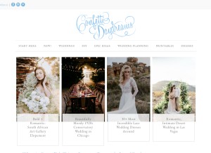 How confettidaydreams.com looks like on a tablet such as an iPad.