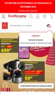 How conforama.fr looks like on a mobile device such as an iPhone.
