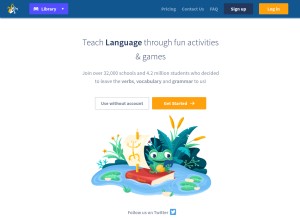 How conjuguemos.com looks like on a tablet such as an iPad.