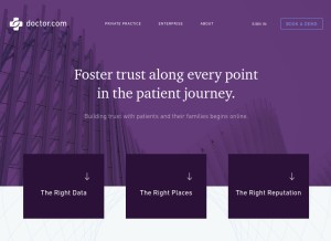 How connecthealthcare.com looks like on a tablet such as an iPad.