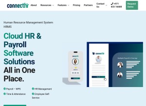How connecthr.ae looks like on a tablet such as an iPad.