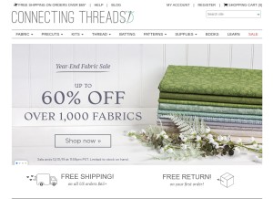 How connectingthreads.com looks like on a tablet such as an iPad.