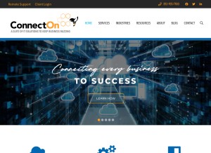 How connectwise.net looks like on a tablet such as an iPad.