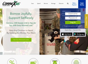How connexuscu.org looks like on a tablet such as an iPad.