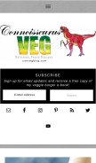 How connoisseurusveg.com looks like on a mobile device such as an iPhone.