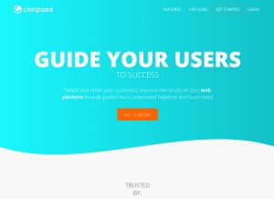 How conpass.io looks like on a tablet such as an iPad.