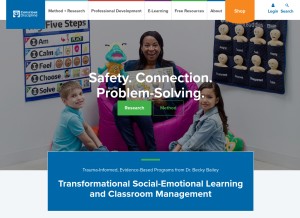 How consciousdiscipline.com looks like on a tablet such as an iPad.