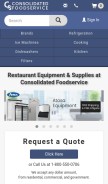 How consolidatedfoodservice.com looks like on a mobile device such as an iPhone.