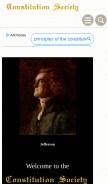 How constitution.org looks like on a mobile device such as an iPhone.