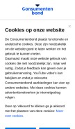 How consumentenbond.nl looks like on a mobile device such as an iPhone.