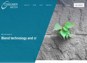 How consumer-sketch.com looks like on a tablet such as an iPad.