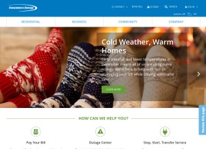 How consumersenergy.com looks like on a tablet such as an iPad.