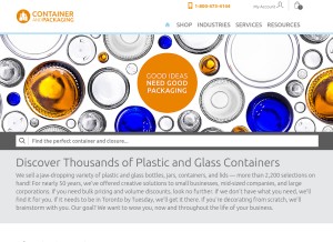 How containerandpackaging.com looks like on a tablet such as an iPad.