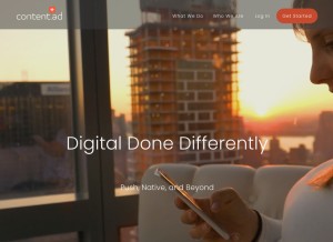 How content.ad looks like on a tablet such as an iPad.