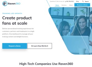 How contentraven.com looks like on a tablet such as an iPad.
