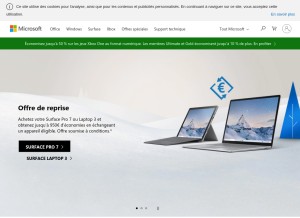 How contoso.com looks like on a tablet such as an iPad.