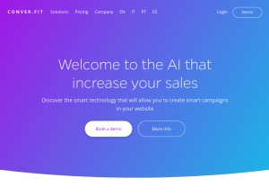 How conver.fit looks like on a tablet such as an iPad.