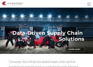 How converge.com looks like on a tablet such as an iPad.