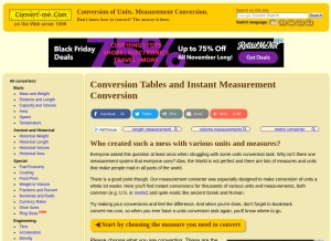 How convert-me.com looks like on a tablet such as an iPad.