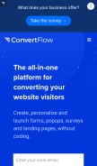 How convertflow.com looks like on a mobile device such as an iPhone.
