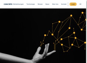 How converto.com looks like on a tablet such as an iPad.