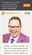 How convinceandconvert.com looks like on a mobile device such as an iPhone.