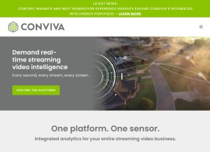 How conviva.com looks like on a tablet such as an iPad.
